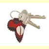 Black & Red African Key Chain